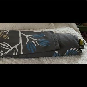 Marimekko Floral Branch Duvet Cover in Charcoal, Yellow & Blue